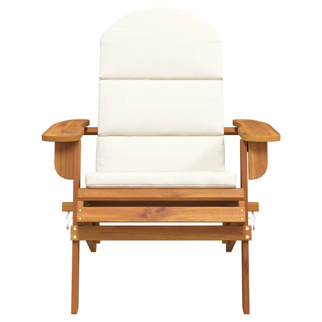 vidaXL Adirondack Garden Chair with Cushions Solid Wood Acacia