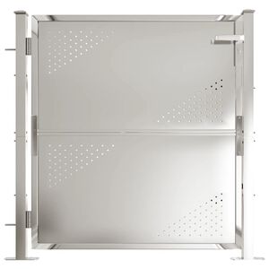 vidaXL Garden Gate 100x100 cm Stainless Steel
