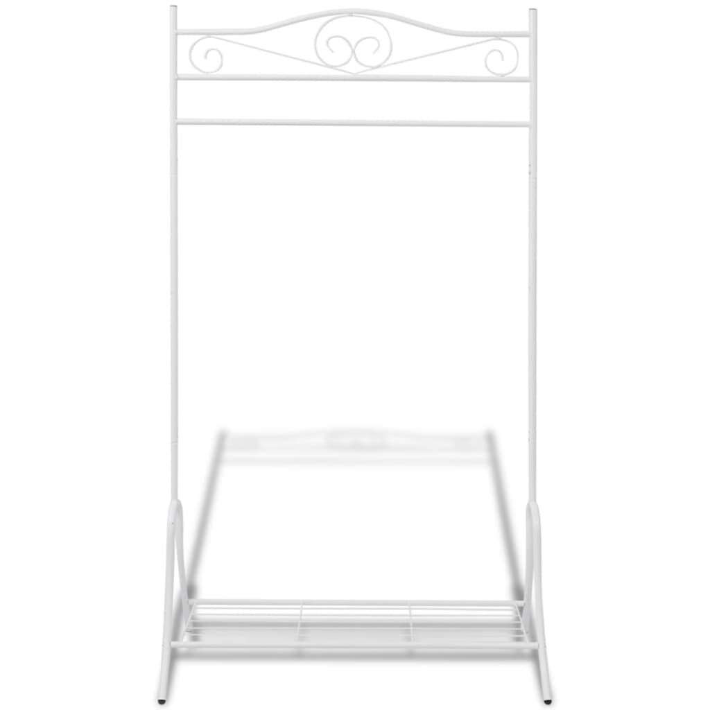 vidaXL Clothing Rack White Steel