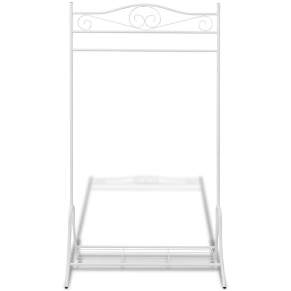 vidaXL Clothing Rack White Steel