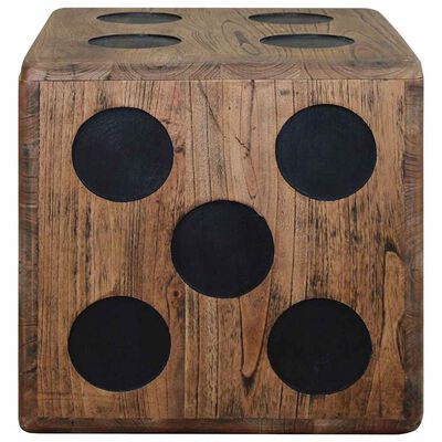 vidaXL Storage Box Mindi Wood 40x40x40 cm Dice Design,  vidaXL Storage Box Mindi Wood 40x40x40 cm Dice Design