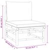 vidaXL 7 Piece Garden Lounge Set with Light Grey Cushions Bamboo