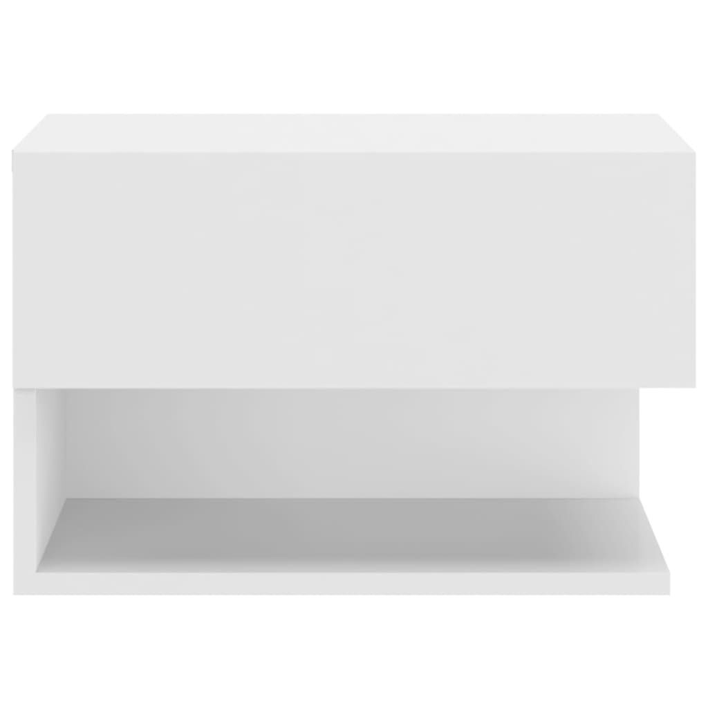 vidaXL Wall-mounted Bedside Cabinets 2 pcs White
