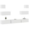vidaXL 7 Piece TV Cabinet Set White Engineered Wood