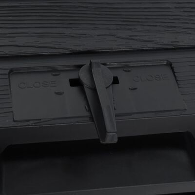 vidaXL Garden Composter Black 280 L Polypropylene