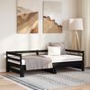 vidaXL Pull-out Day Bed without Mattress Black 2x(90x200)cm