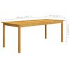 vidaXL 7 Piece Garden Dining Set Brown