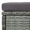 vidaXL 6 Piece Garden Lounge Set with Cushions Poly Rattan Grey