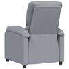 vidaXL Recliner Chair Light Grey Fabric