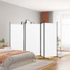 vidaXL 5-Panel Room Divider White 433x180 cm Fabric