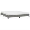 vidaXL Bed Frame without Mattress Dark Grey 183x203 cm King Fabric