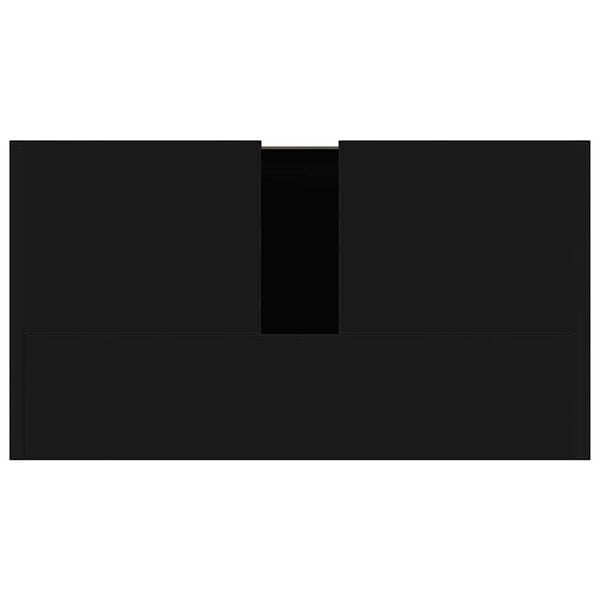 vidaXL Bathroom Cabinet Black 60x33x61 cm Engineered Wood