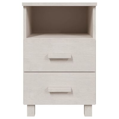 vidaXL Bedside Cabinet HAMAR White 40x35x62 cm Solid Wood Pine, white vidaXL Bedside Cabinet HAMAR White 40x35x62 cm Solid Wood Pine