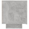 vidaXL Bedside Cabinet Concrete Grey 100x35x40 cm Engineered Wood