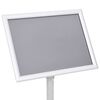 vidaXL A4 Pedestal Poster Stand Silver Aluminium Alloy