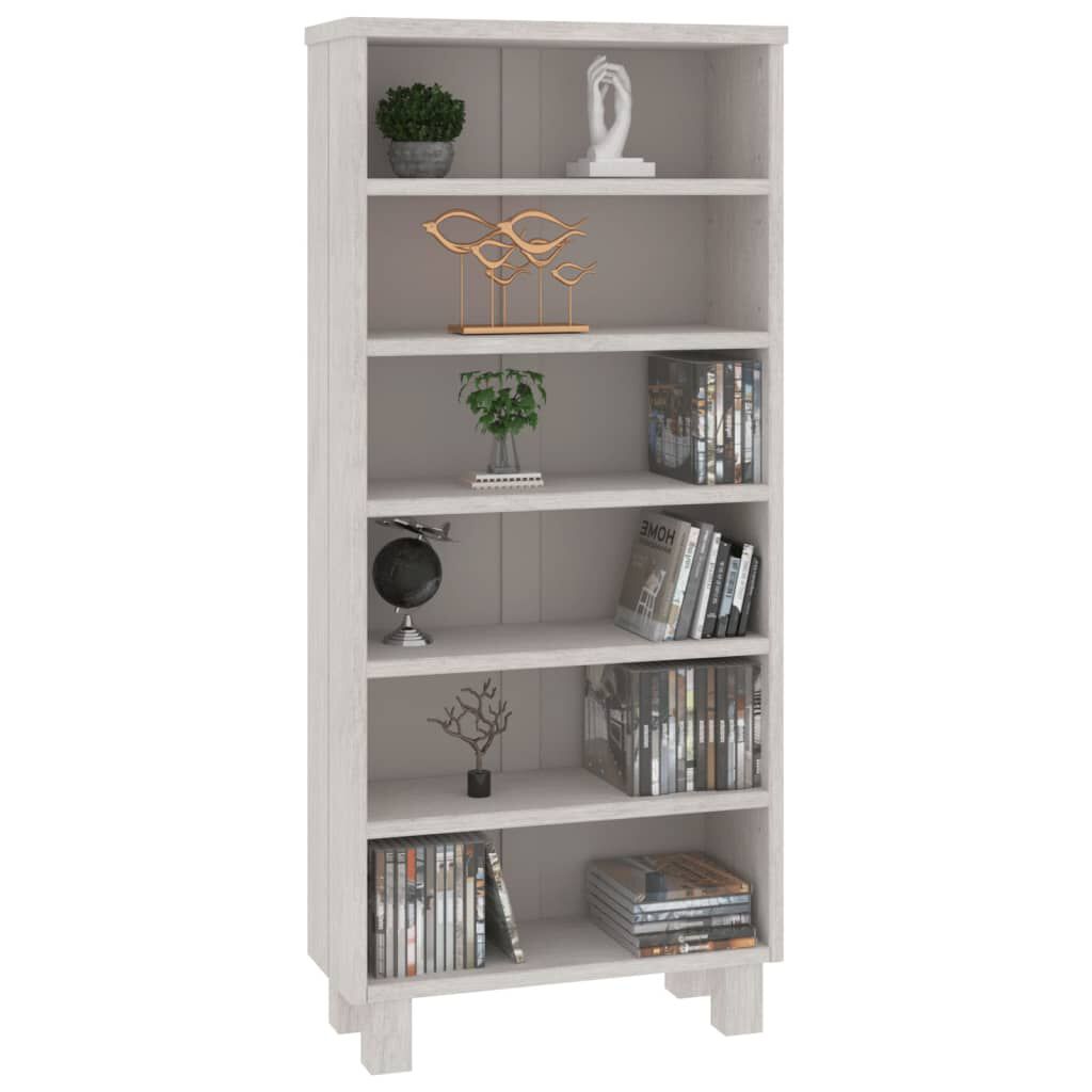 vidaXL CD Cabinet HAMAR White 45x18x100 cm Solid Wood Pine