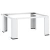 vidaXL Washing machine pedestals White Steel