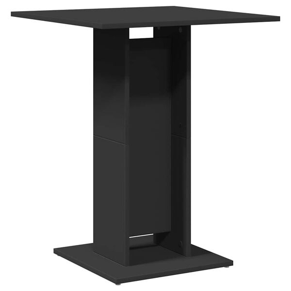 vidaXL Bistro Table Black 60x60x75 cm Engineered Wood