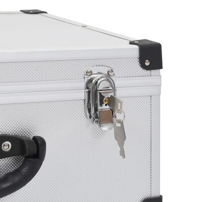 vidaXL CD Case for 60 CDs Aluminium ABS Silver, silver vidaXL CD Case for 60 CDs Aluminium ABS Silver