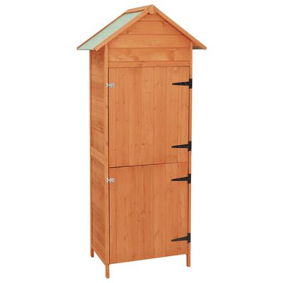 vidaXL Garden Storage Cabinet Brown 42.5x64x190 cm,  vidaXL Garden Storage Cabinet Brown 42.5x64x190 cm
