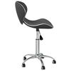 vidaXL Swivel Dining Chairs 4 pcs Grey Faux Leather
