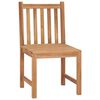 vidaXL 5 Piece Garden Dining Set Solid Wood Teak