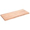 vidaXL Bathroom Countertop Light Brown 120x50x(2-4)cm Treated Solid Wood