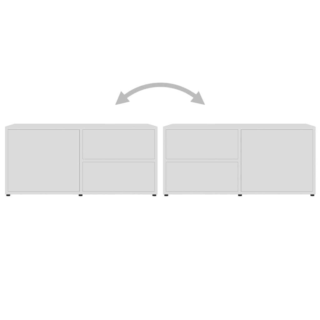 vidaXL TV Cabinet White 80x34x36 cm Engineered Wood