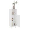 vidaXL 3 Piece Bathroom Furniture Set White Engineered Wood