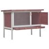vidaXL Outdoor Rabbit Hutch 1 Layer Brown Wood