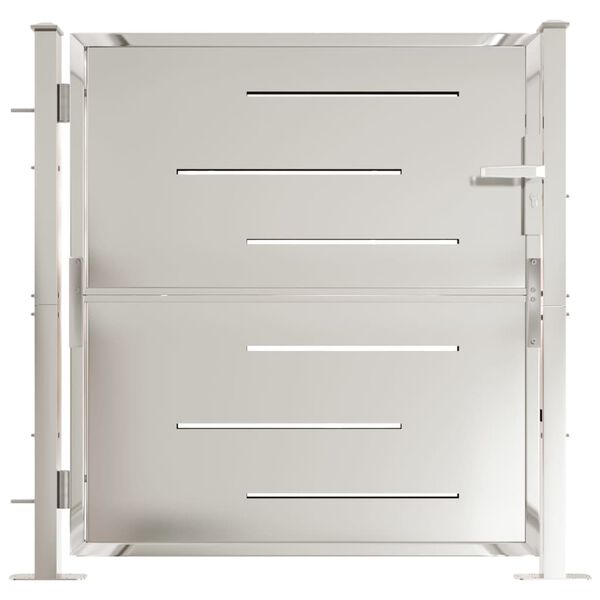 vidaXL Garden Gate 100x100 cm Stainless Steel