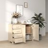 vidaXL Sideboard HAMAR Honey Brown 113x40x80 cm Solid Wood Pine
