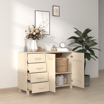 vidaXL Sideboard HAMAR Honey Brown 113x40x80 cm Solid Wood Pine, honey brown vidaXL Sideboard HAMAR Honey Brown 113x40x80 cm Solid Wood Pine