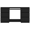 vidaXL Writing Desk Black 140x50x77 cm Engineered Wood