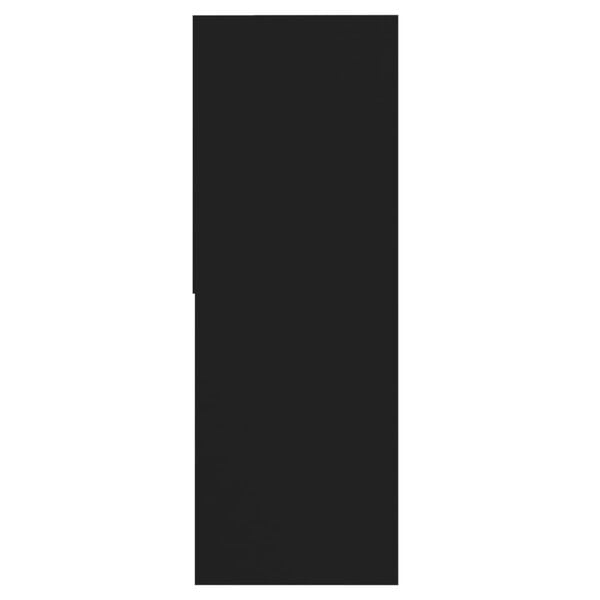 vidaXL Book Cabinet Black 67x24x161 cm Engineered Wood