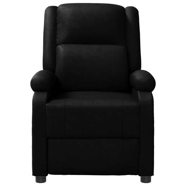 vidaXL Recliner Chair Black Faux Leather