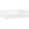 vidaXL Dog Bed White 95.5x65.5x28 cm Solid Wood Pine