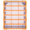 vidaXL Multi-drawer Organiser with 18 Middle Drawers 38x16x47 cm