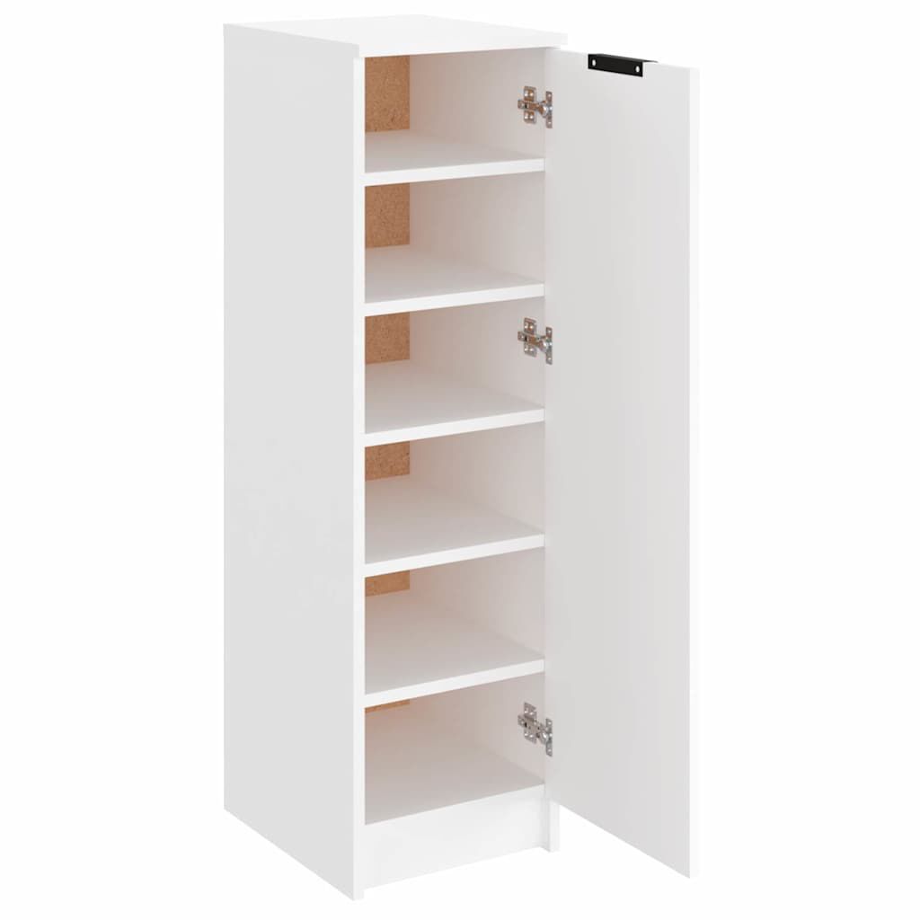 vidaXL Shoe Cabinet White 30x35x100 cm Engineered Wood