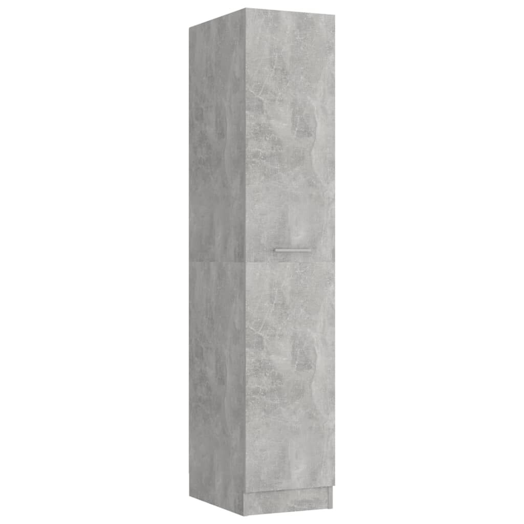 vidaXL Apothecary Cabinet Concrete Grey 30x42.5x150 cm Engineered Wood