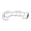 vidaXL 9 Piece Garden Lounge Set with Cushions Poly Rattan Dark Grey