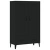 vidaXL Highboard | Black | Engineered wood, Iron | Highboard | Rectangular