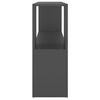 vidaXL Book Cabinet Grey 100x24x63 cm Engineered Wood