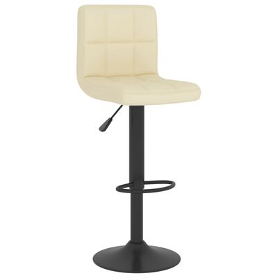 vidaXL Bar Stool Cream Fabric