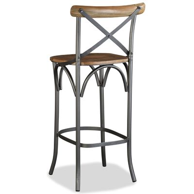 vidaXL Bar Stool Solid Mango Wood,  vidaXL Bar Stool Solid Mango Wood