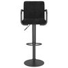 vidaXL Bar Stools 2 pcs Black Velvet