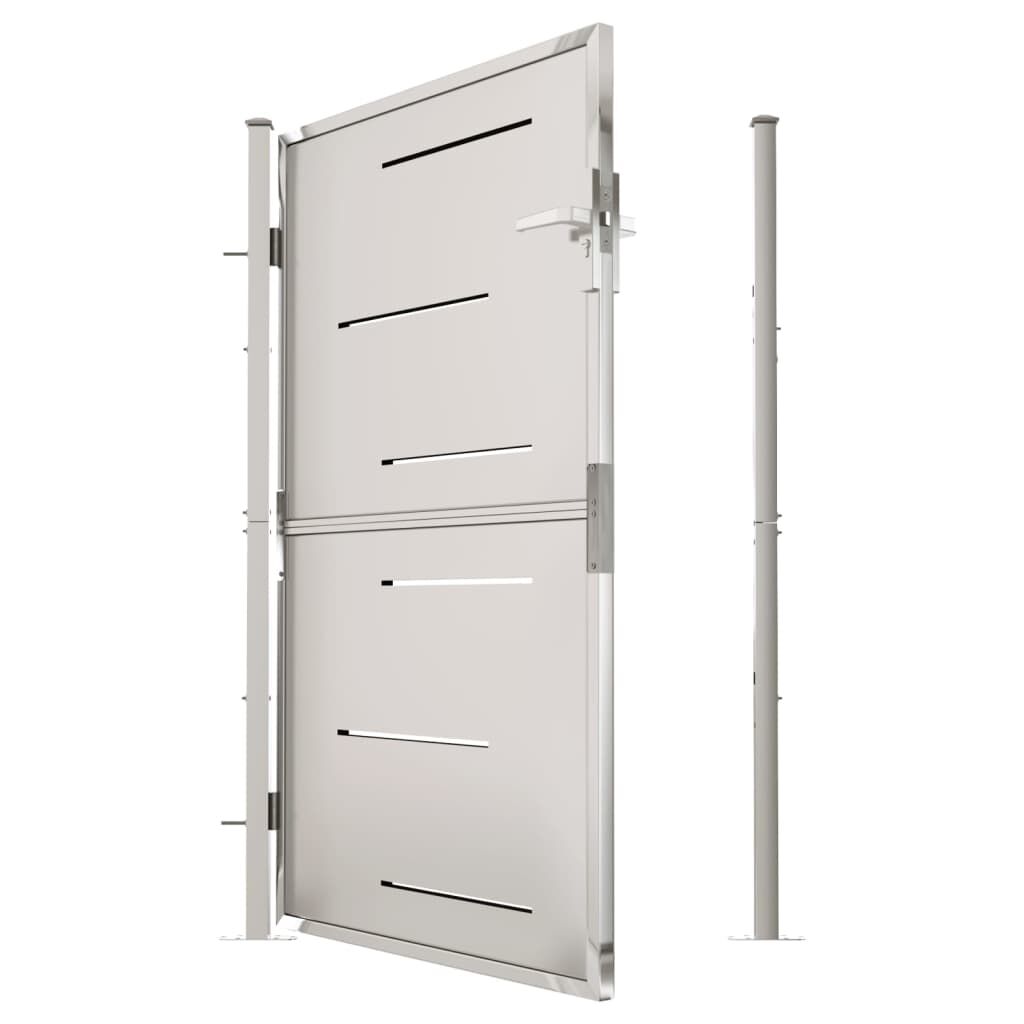 vidaXL Garden Gate 100x150 cm Stainless Steel