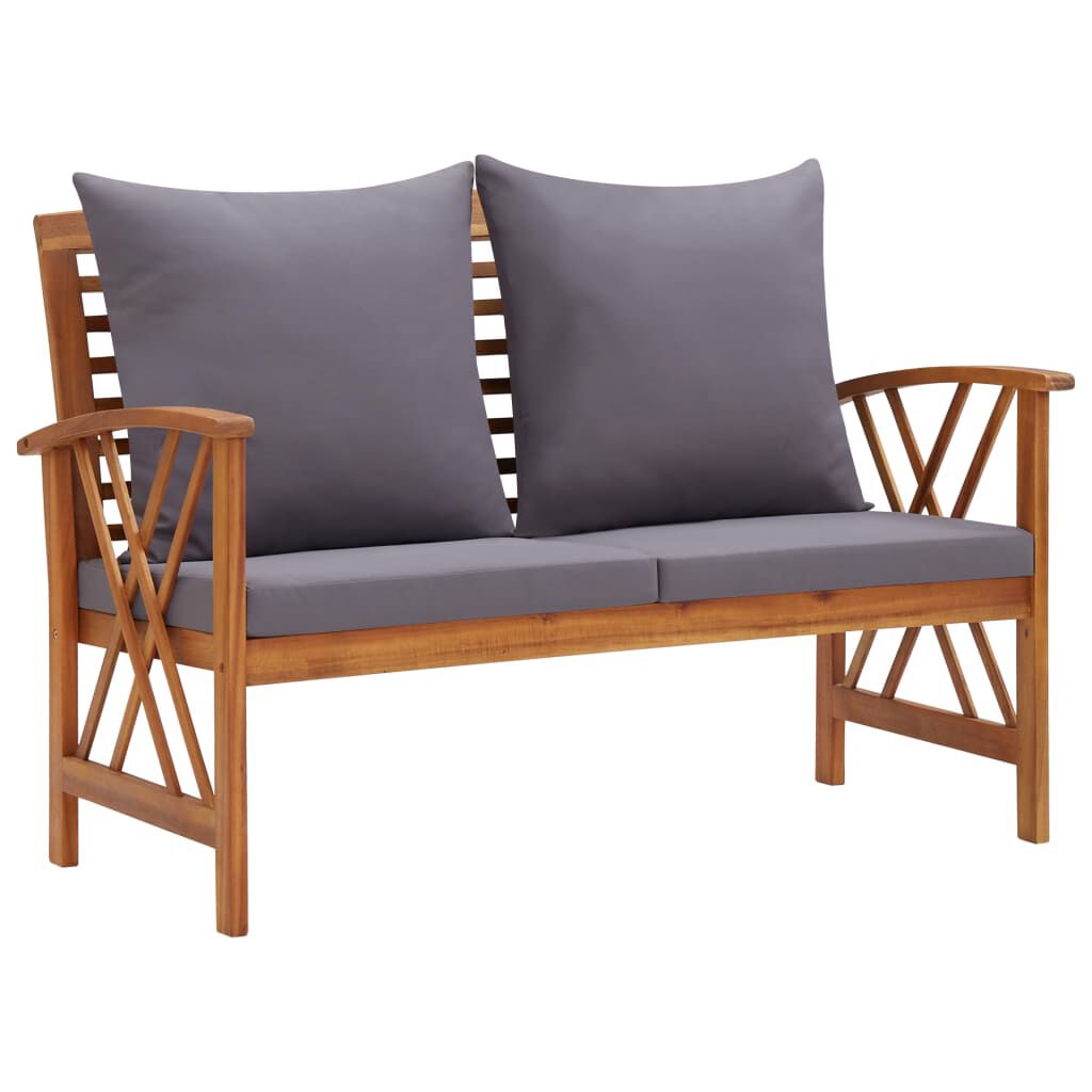 Vidaxl 5 piece garden lounge set with cushions solid acacia wood clearance