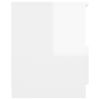 vidaXL Bed Cabinet High Gloss White 40x40x50 cm Engineered Wood