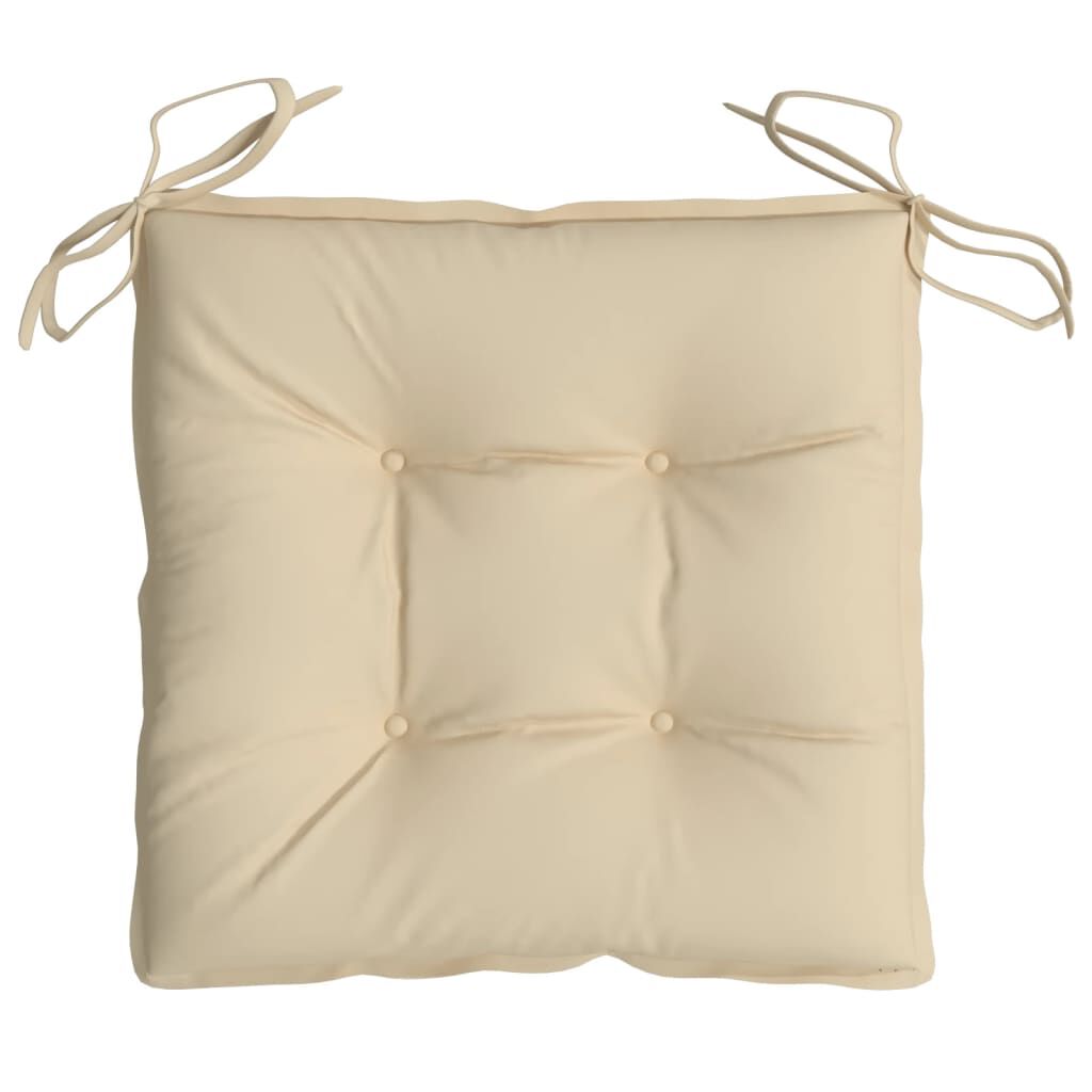 vidaXL Pallet Cushions 2pcs Beige 50x50x7 cm Oxford Fabric